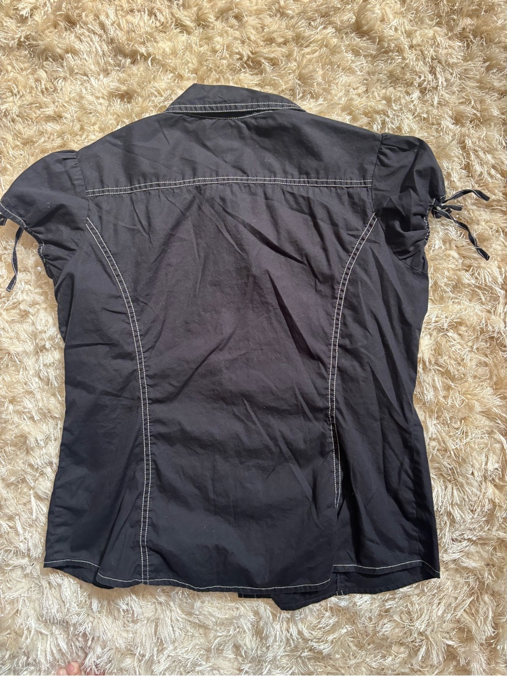 Black Tommy Blouse - Picture 4 of 5